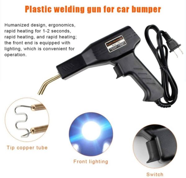 Лемилица за пиштољ за заваривање пластике + прибор