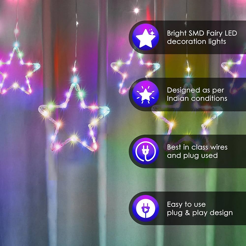 Sarene zvezdice-Bozicne sijalice