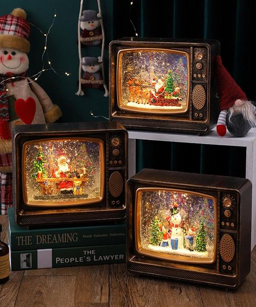 Novogodisnji retro televizor