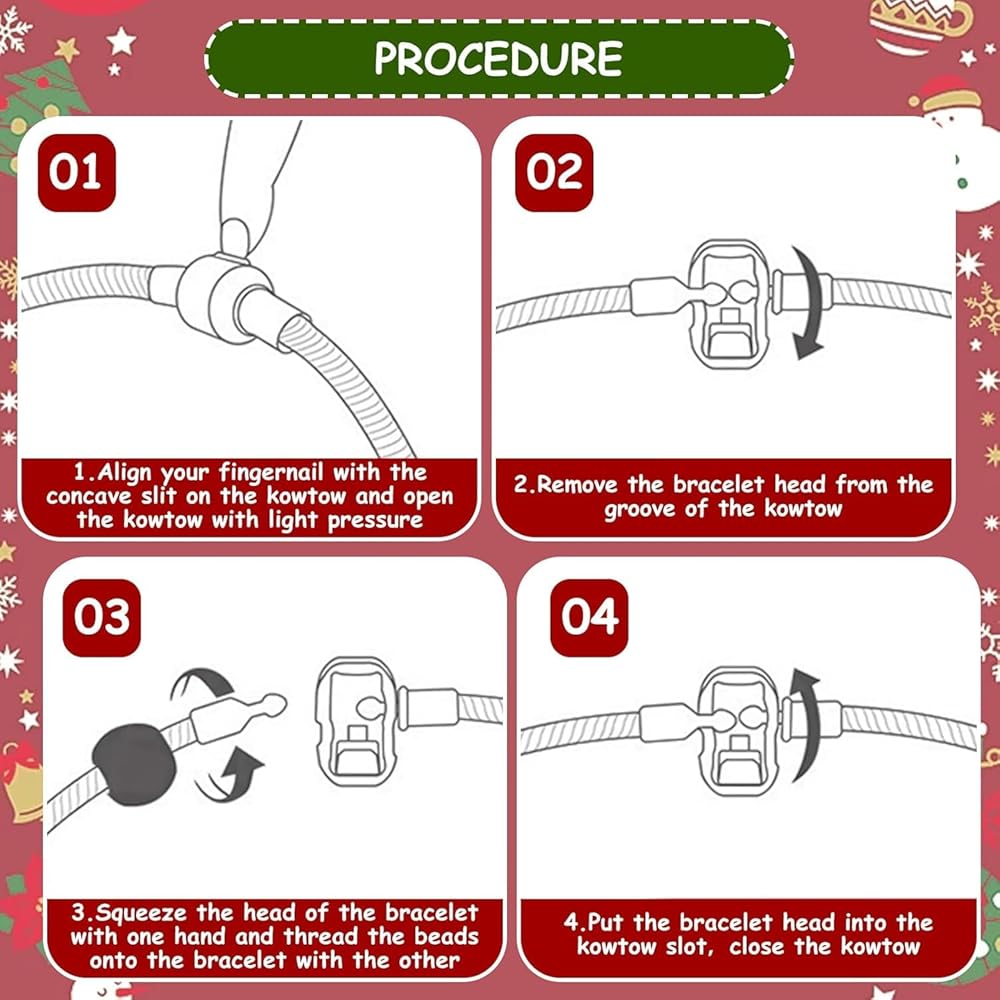 Bozicni kalendar sa privescima za narukvice