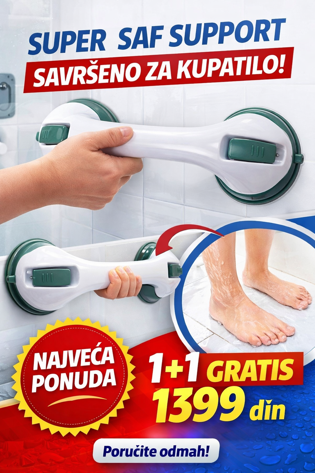 Kupatilski drzac 1+1 gratis