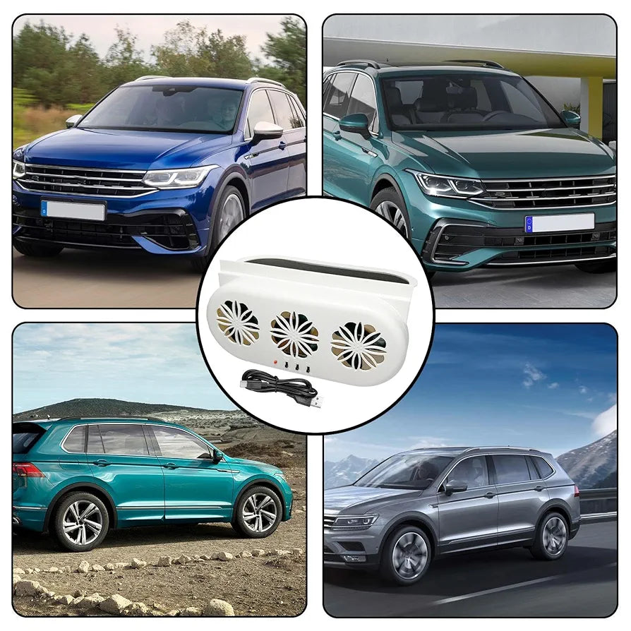 Solarni ventilator za auto-sa 3 ventilatora