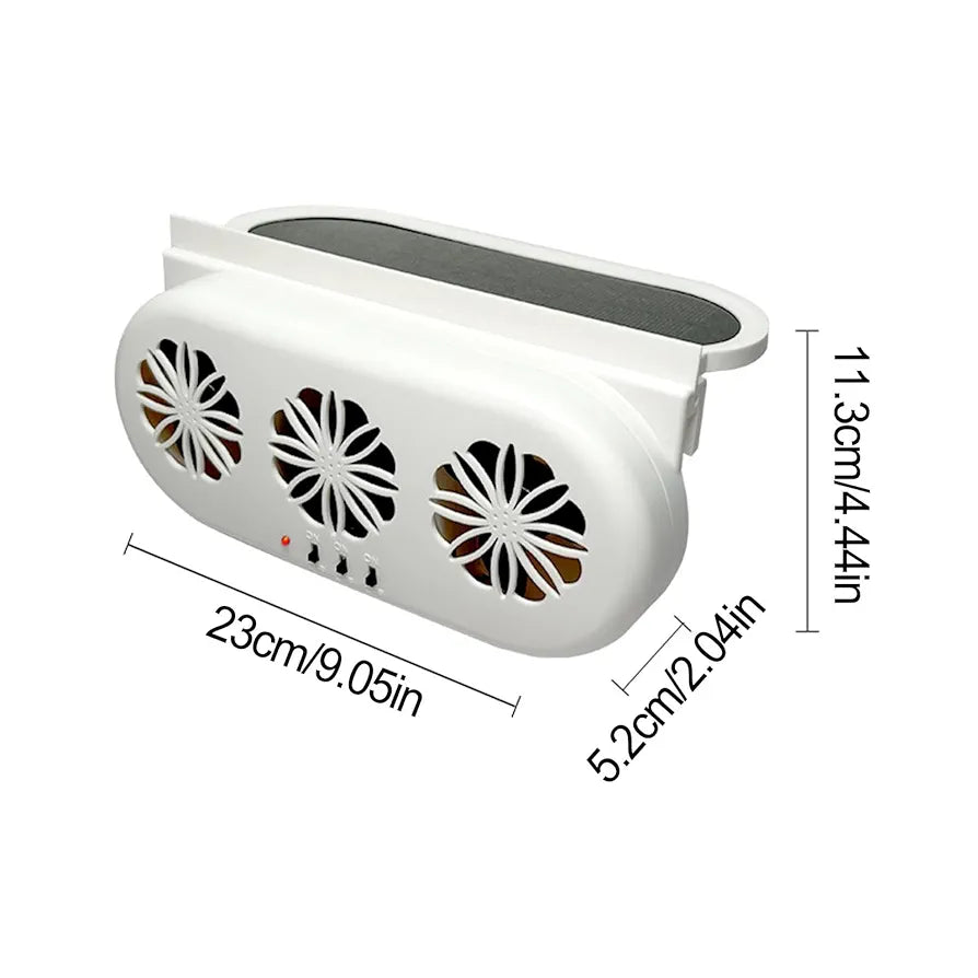 Solarni ventilator za auto-sa 3 ventilatora