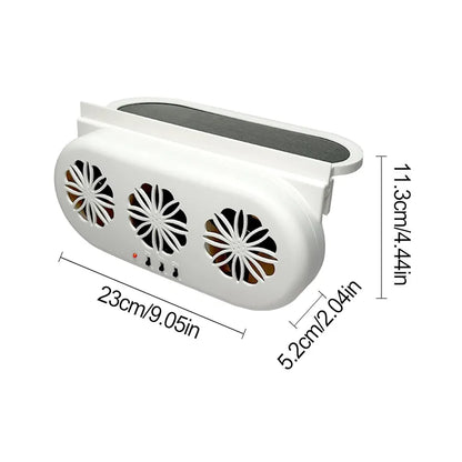 Solarni ventilator za auto-sa 3 ventilatora