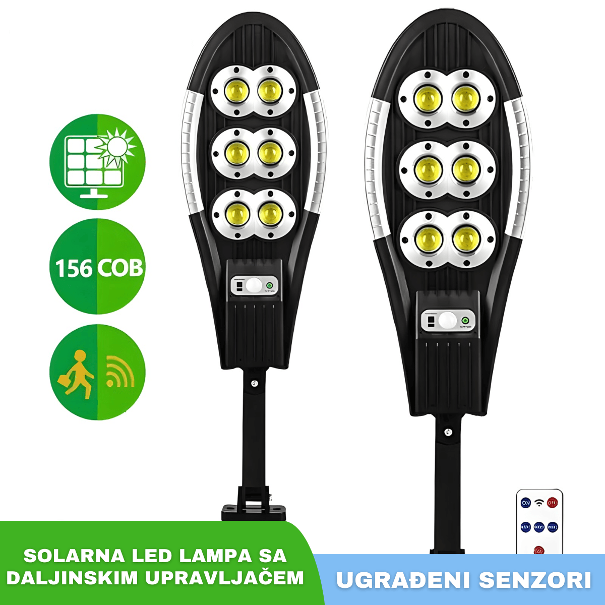 Соларна ЛЕД лампа 500W