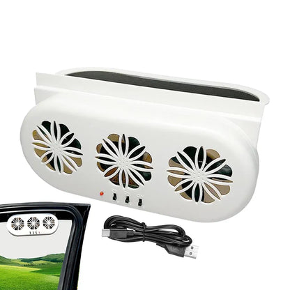 Solarni ventilator za auto-sa 3 ventilatora