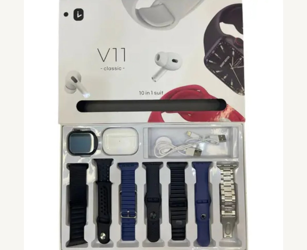 Smart Watch Set 10u1 sa Slušalicama