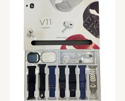 Smart Watch Set 10u1 sa Slušalicama