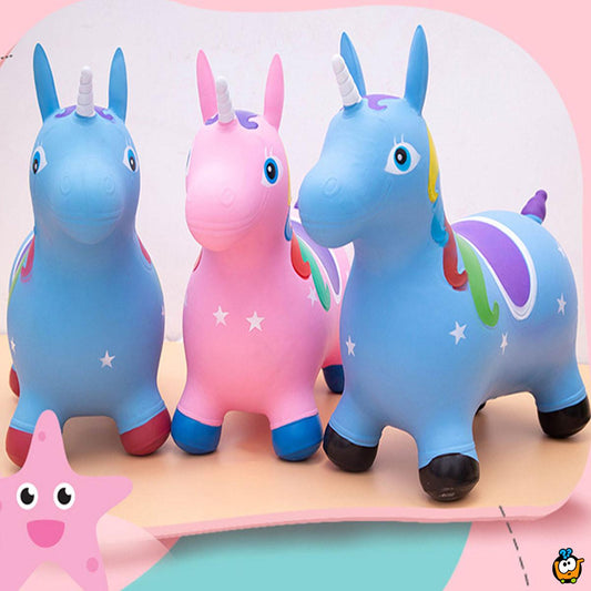 JUMPING HORSE UNICORN - jednorog na naduvavanje